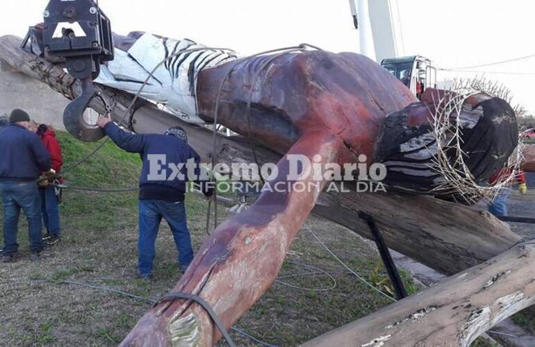 La imagen se encontraba en el barrio El Nazareno