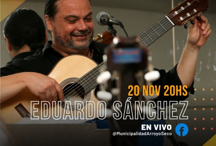 Imagen de REC: Se viene un emocionante encuentro con la música de Eduardo Sánchez en los Recitales En Casa