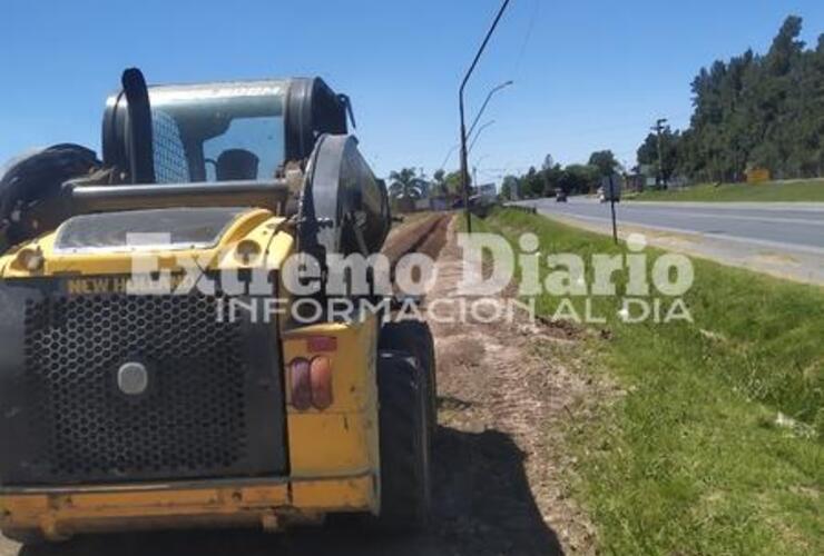 Imagen de Empezaron los trabajos para llevar la red de agua a la zona norte