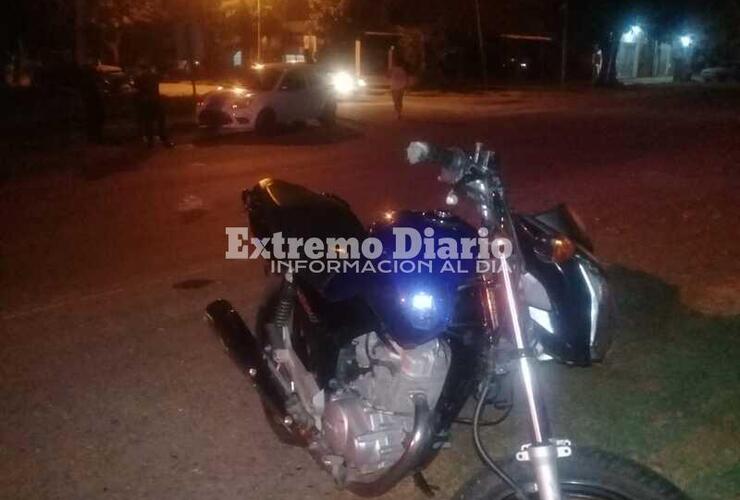 Imagen de Colisión con un herido en la intersección de San Nicolás y Ruta 21