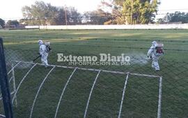 Imagen de Fumigaciones contra en el Dengue en el club Athletic y Barrio A.S.A.C.