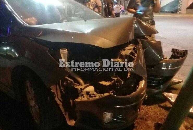 Así quedó el coche en el que circulaba Esper el domingo por la noche