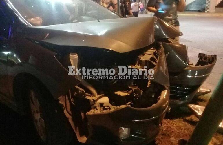 Así quedó el coche en el que circulaba Esper el domingo por la noche