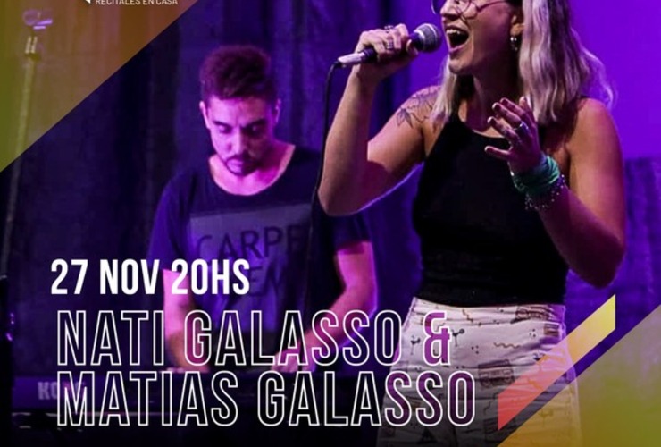 Imagen de REC: Natalia y Matías Galasso inundan de buena música nuestros Recitales En Casa