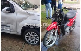 Imagen de Otro choque: Colisi&oacute;n entre un autom&oacute;vil y una moto