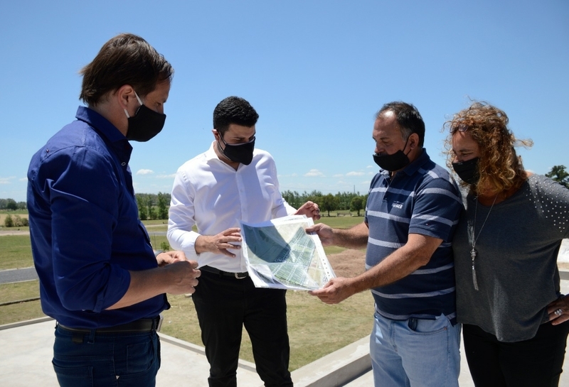 El Diputado Nacional Marcos Cleri hab&iacute;a visitado las obras hace algunas semanas en el predio.