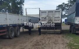 Imagen de Multaron a camiones estacionados en la futura Terminal de &Oacute;mnibus