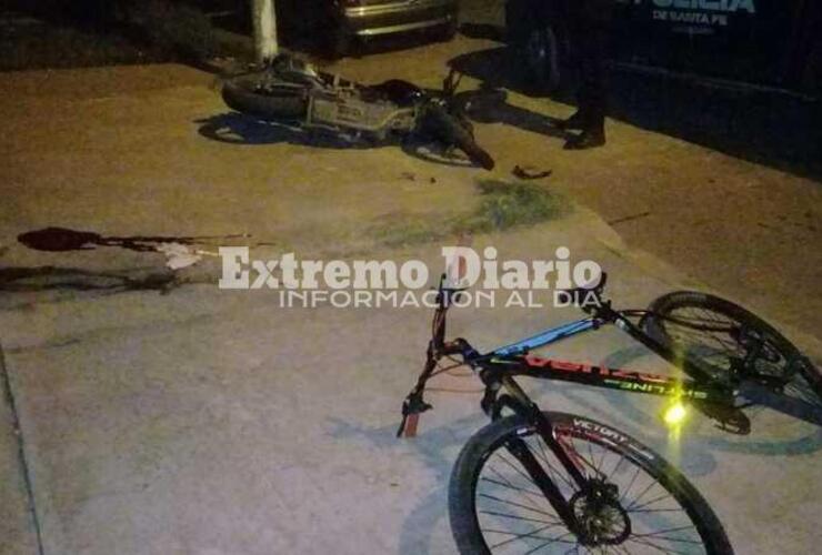 Imágenes del accidente del lunes a la noche