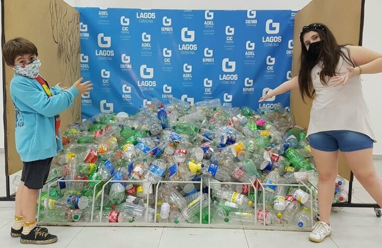 Las botellas se encuentran en el Centro Cultural actualmente.