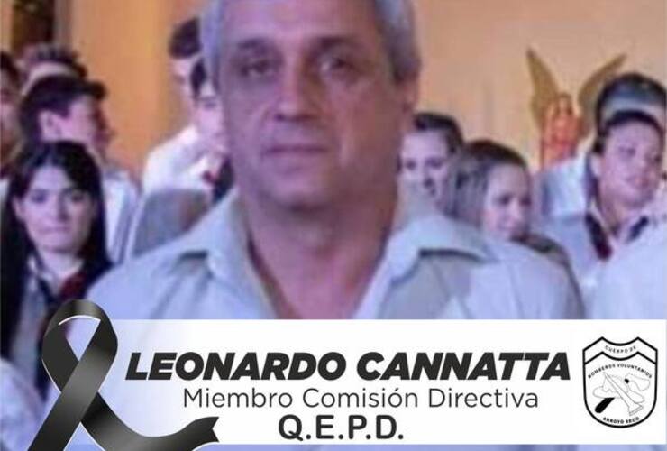 Imagen de Bomberos Voluntarios comunicado tras el fallecimiento de Leonardo Cannata