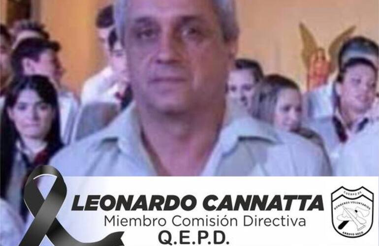 Imagen de Bomberos Voluntarios comunicado tras el fallecimiento de Leonardo Cannata