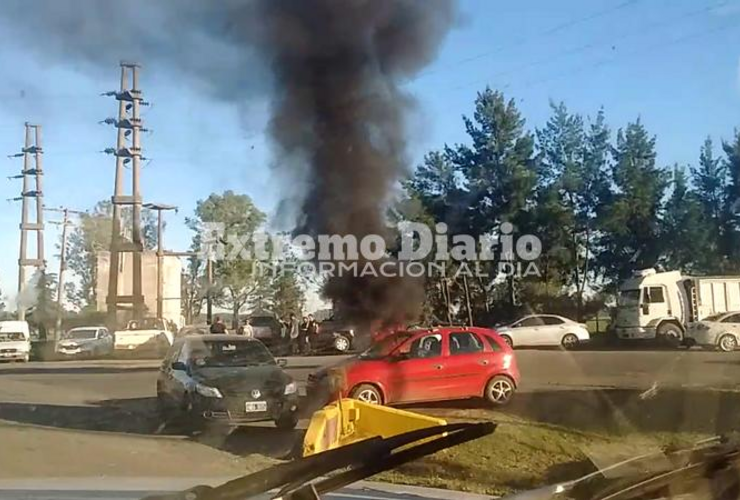 Ingreso a Dreyfus General Lagos. Esta bloqueada la entrada.