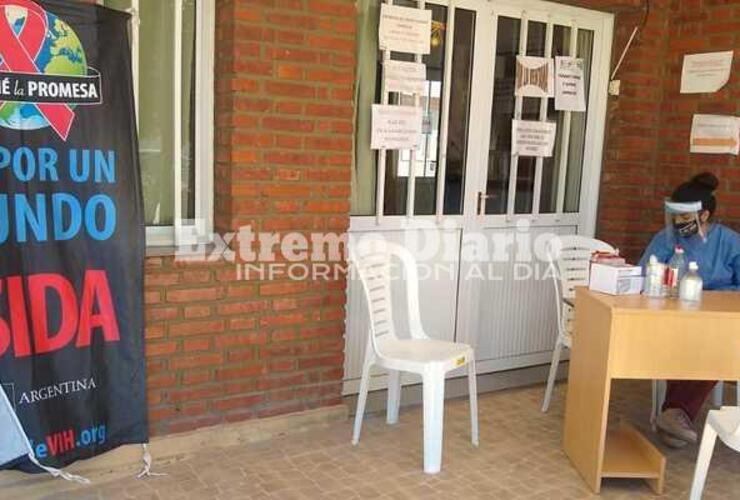 Se realizó esta mañana frente al edificio del Centro de Salud.