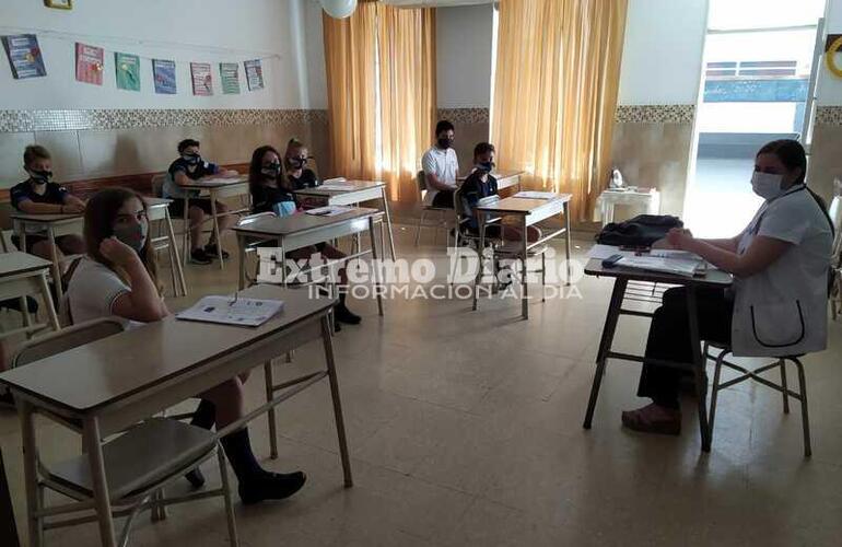 Clases en "burbuja". Séptimo grado Colegio San José