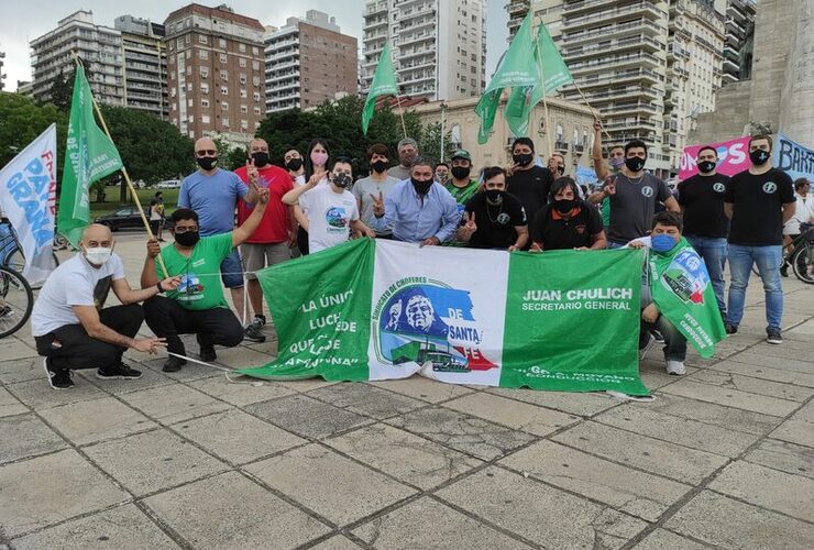 Imagen de Chulich saludó a los camioneros en su día