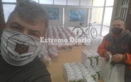 Imagen de Entrega de viandas a alumnos de la EETP N&deg; 650
