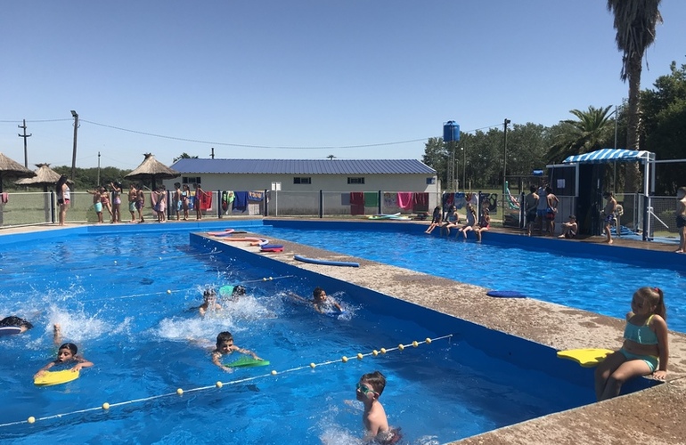 El momento de la pileta, el mas esperado por los ni&ntilde;os/as.
