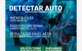 Imagen de Covid-19: &acute;Detectar Auto&acute;, la iniciativa municipal para realizar detecci&oacute;n r&aacute;pida de coronavirus previa a las fiestas y cuidar a nuestra comunidad