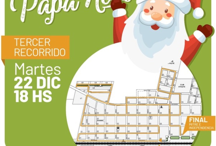 Imagen de Tercera recorrida de Papá Noel por nuestros barrios