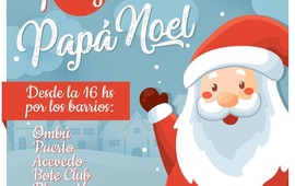 Imagen de Cuarta y &uacute;ltima recorrida de Pap&aacute; Noel por nuestros barrios con cambio de horario
