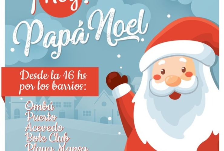 Imagen de Cuarta y última recorrida de Papá Noel por nuestros barrios con cambio de horario