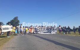 Ahora la concentraci&oacute;n es sobre ruta 21 desde el lugar del accidente