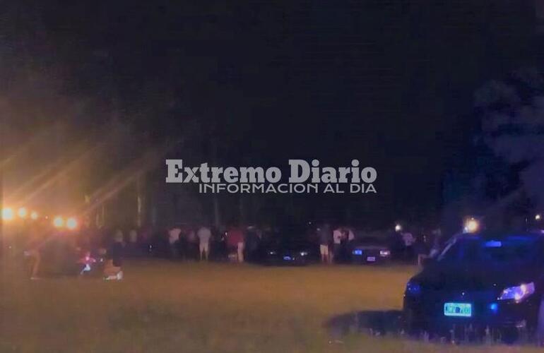 La presencia de jovenes estuvo controlada por personal policial y de tr&aacute;nsito.