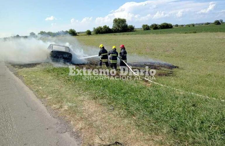 Intervino Bomberos Voluntarios de Pav&oacute;n