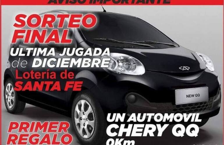 Imagen de El auto se sortea el 31 de diciembre