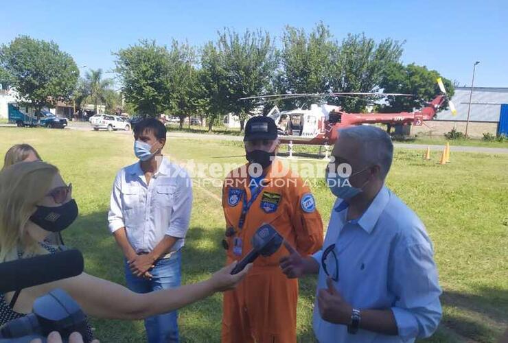 Imagen de Arroyo Seco Área Protegida con helicóptero UTV