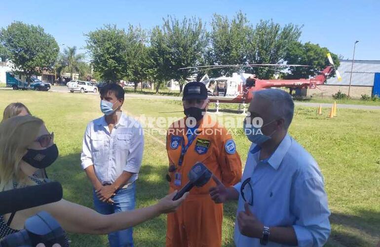 Imagen de Arroyo Seco Área Protegida con helicóptero UTV