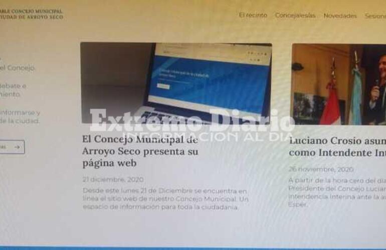 Imagen de La página web del Concejo ya está en línea