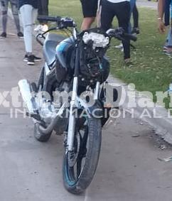 La moto involucrada
