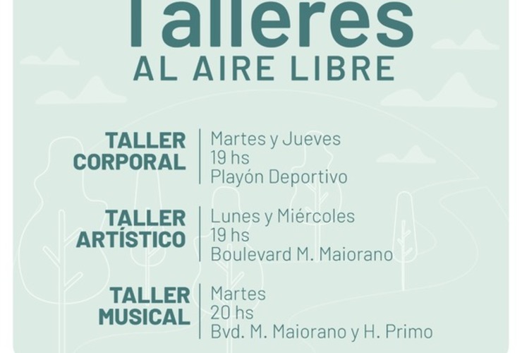 Imagen de Talleres al aire libre