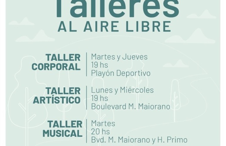 Imagen de Talleres al aire libre