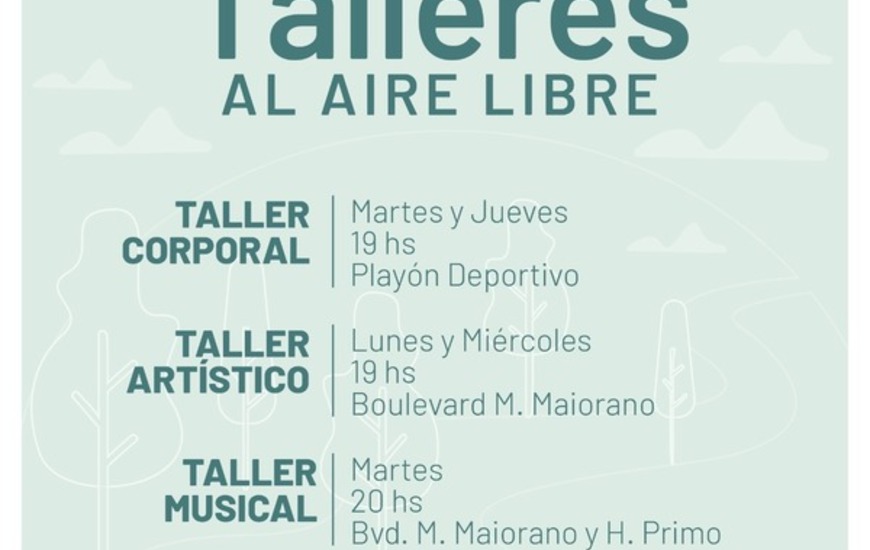Imagen de Talleres al aire libre