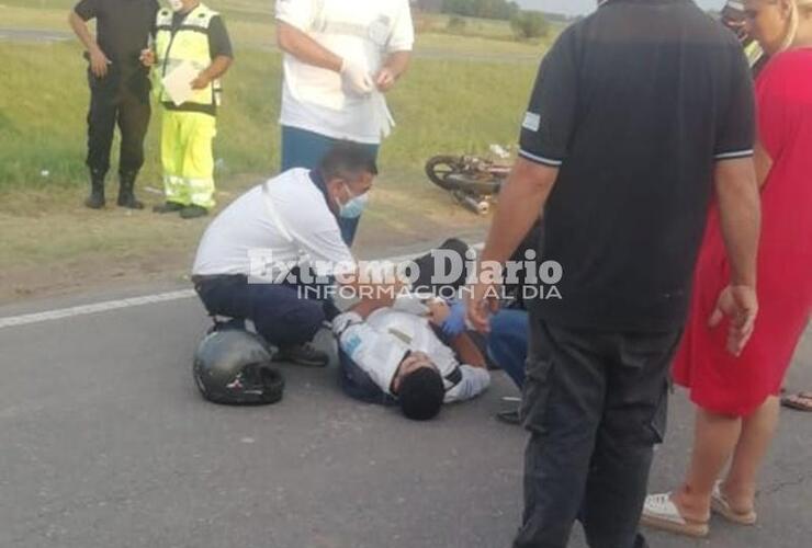 Imagen de Un herido tras accidente en autopista