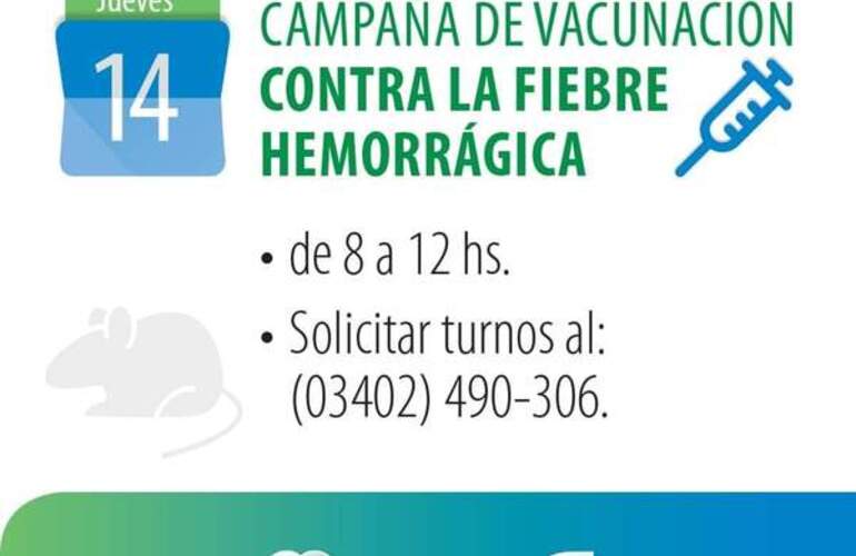 Imagen de El CIC y el SAMCo vacunar&aacute;n con turnos previos contra la FHA