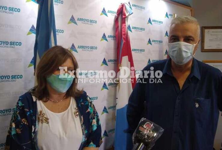 Cantero junto al intendente Nizar Esper