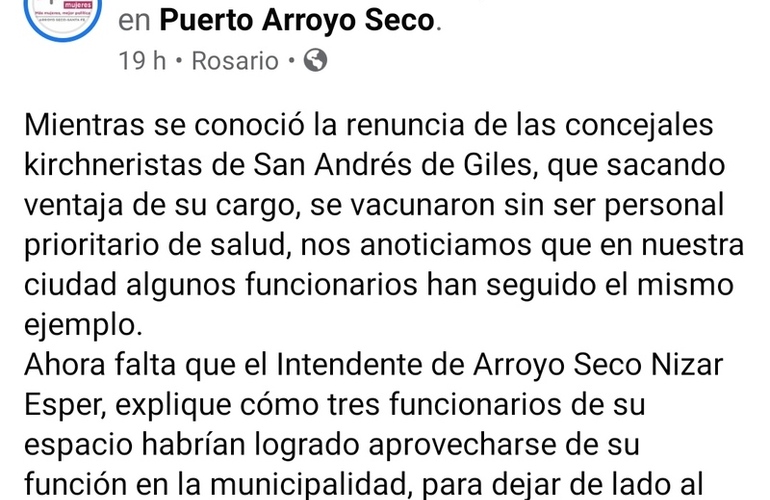 Captura Facebook Juntas porelCambio Arroyo Seco