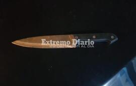 Imagen de Lo arrestaron tras intentar evadir a la polic&iacute;a y le secuestraron un cuchillo