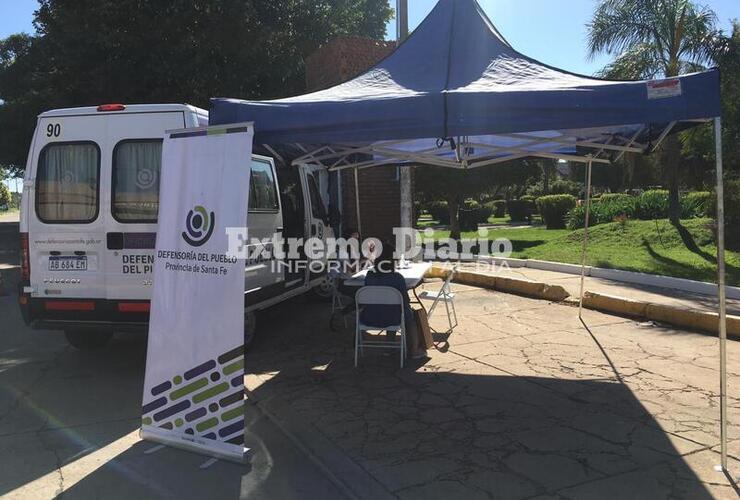 El operativo se realizó esta mañana frente al edificio comunal