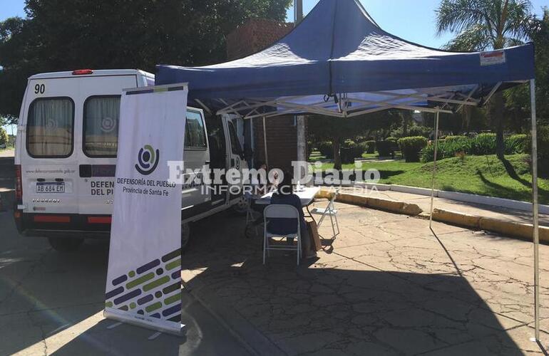 El operativo se realizó esta mañana frente al edificio comunal