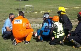Imagen de Simulacro de accidente en el r&iacute;o
