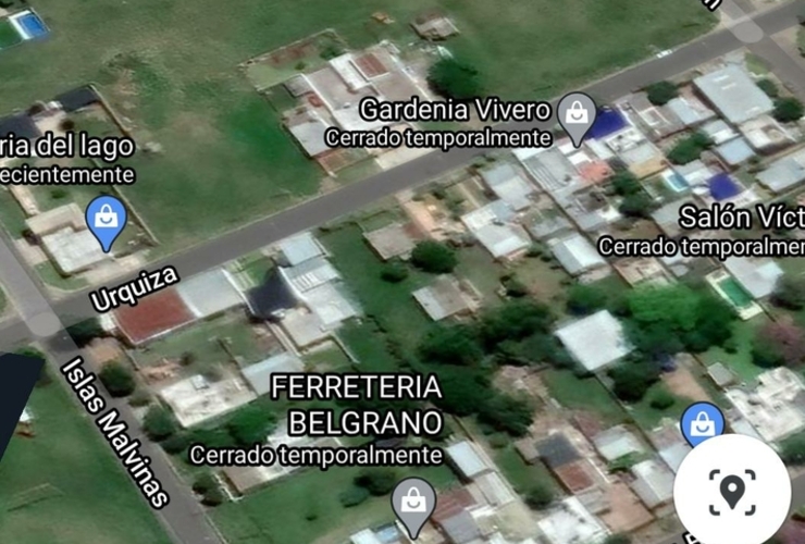 El hombre fue encontrado en su domicilio de Urquiza al 800. (Foto captura Google Maps)