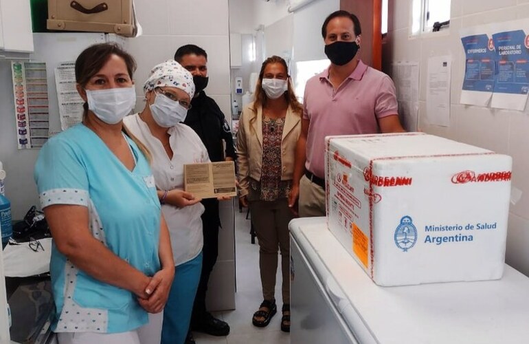 El arribo de las dosis se di&oacute; esta ma&ntilde;ana.