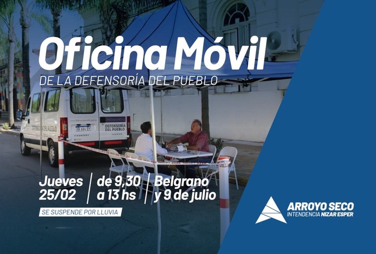 Imagen de La Oficina Móvil de la Defensoría del Pueblo nuevamente en la ciudad