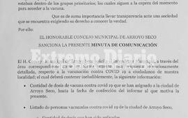 Imagen de Attoresi y Tonelli  solicitar&aacute;n el listado de quienes se vacunaron en la primera etapa
