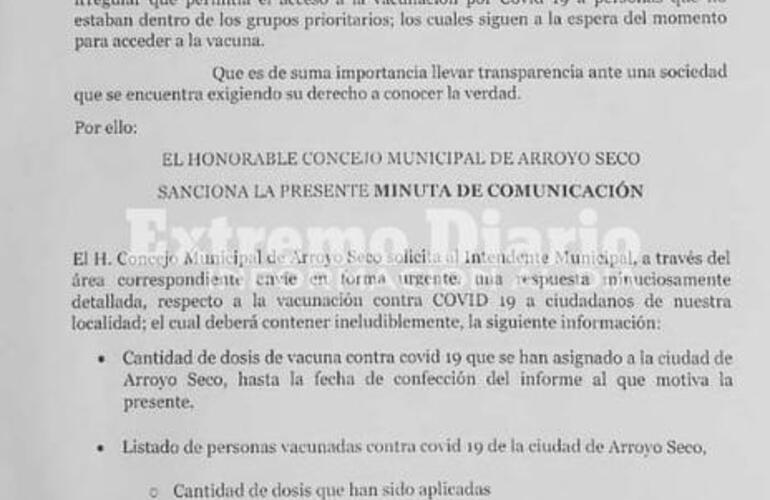 Imagen de Attoresi y Tonelli  solicitarán el listado de quienes se vacunaron en la primera etapa