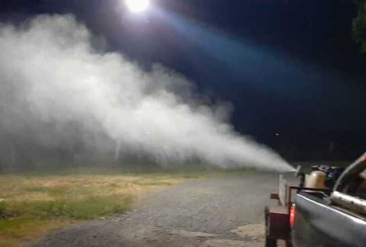 Imagen de Fumigación en los distintos barrios de la ciudad